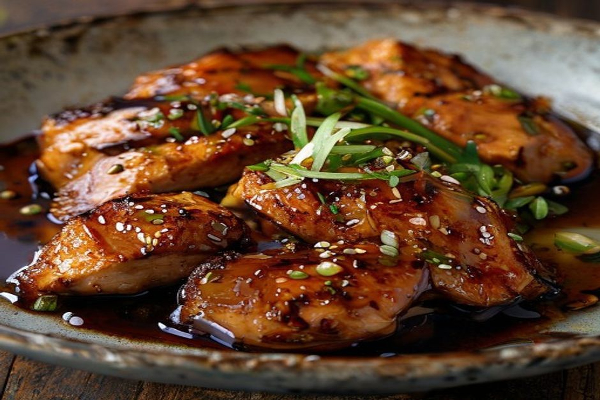Pollo Teriyaki de Autor con Miel de Caña