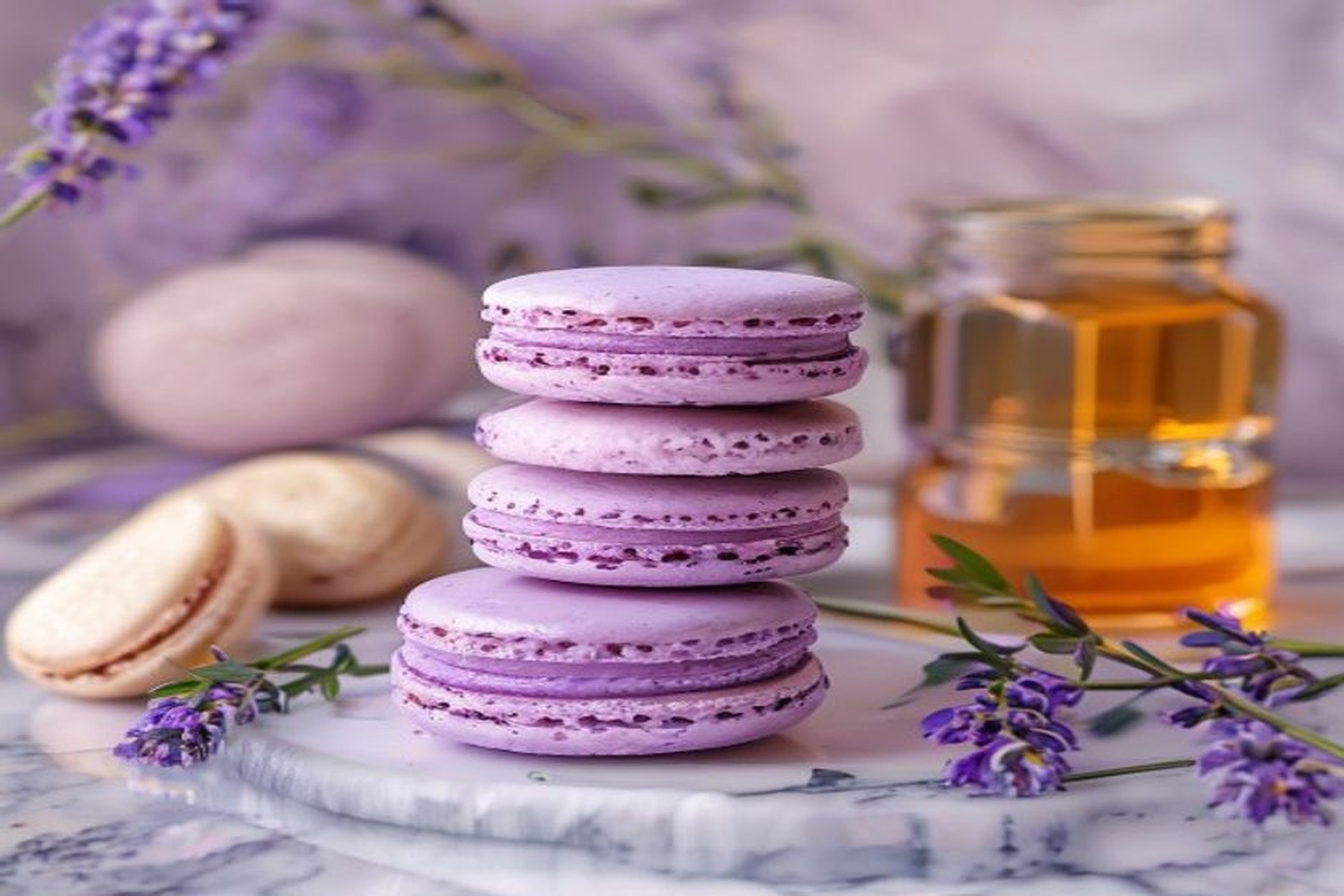 Macarons de Lavanda y Miel