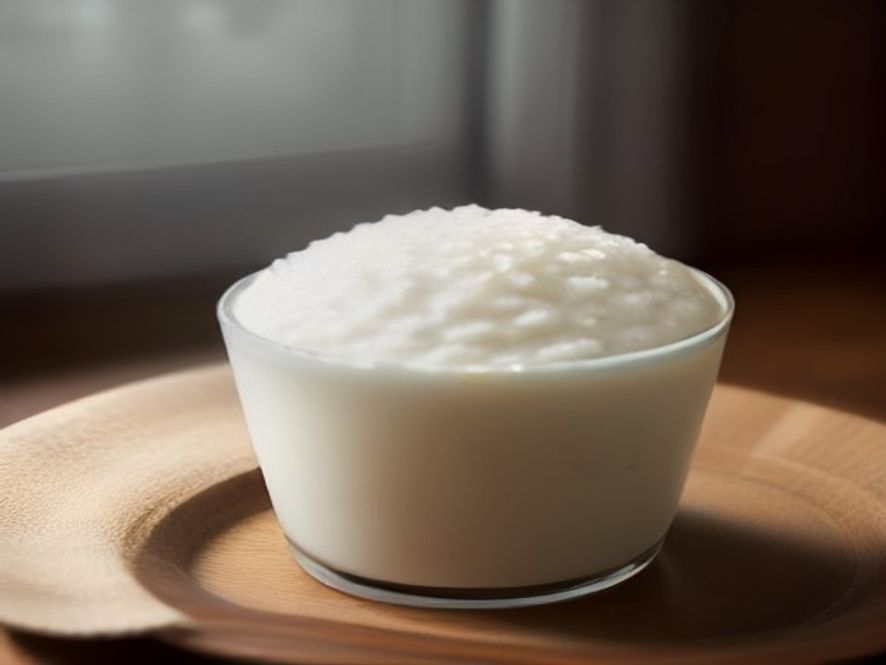 arroz con leche en vaso