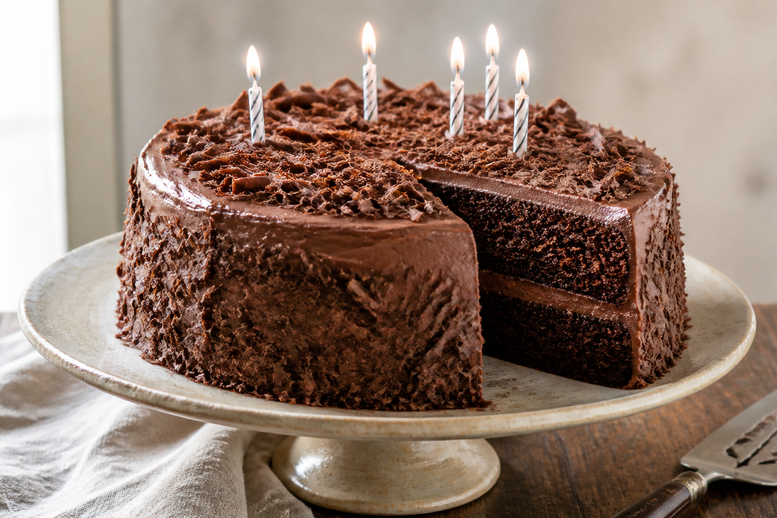 bizcocho de chocolate para cumpleaños