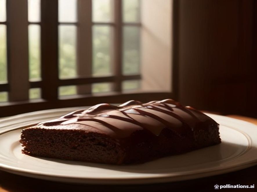 bizcocho de chocolate decorado