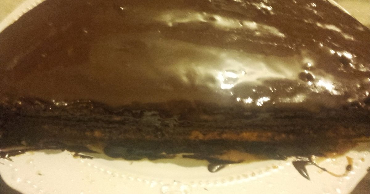 bizcocho de chocolate con dulce de leche