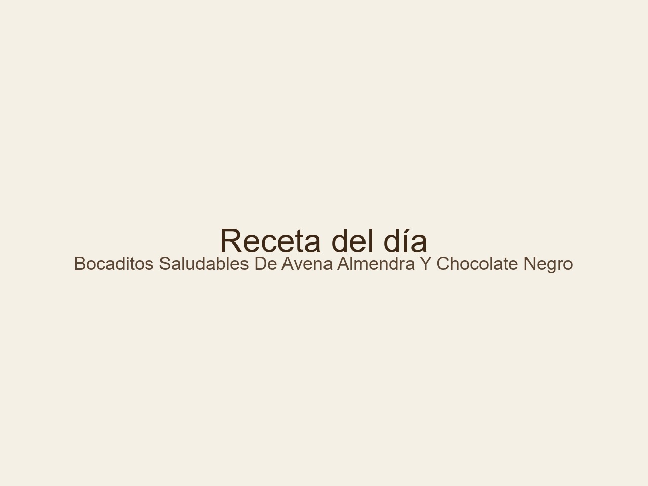 snacks saludables recetas