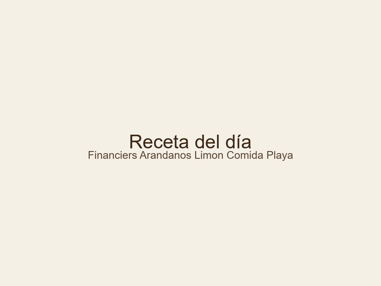 comida playa