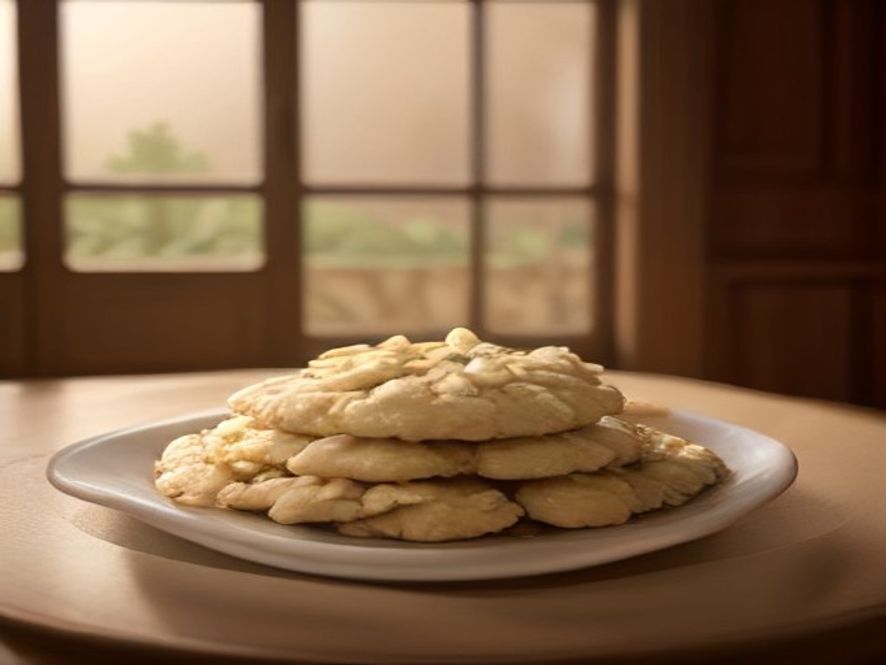 Receta de Galletas de avena y banana saludables y crujientes preparada paso a paso — fotografía editorial