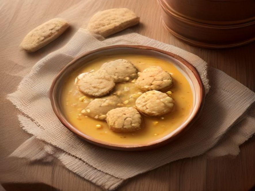 Receta de Galletas de avena y miel preparada paso a paso — fotografía editorial