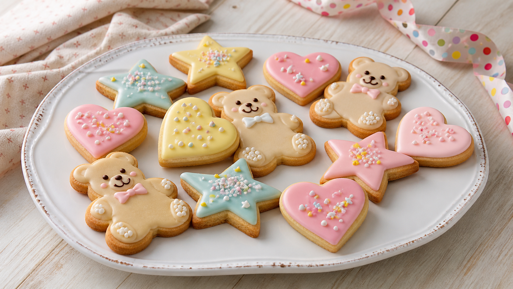 Galletas de mantequilla decoradas para el día del niño