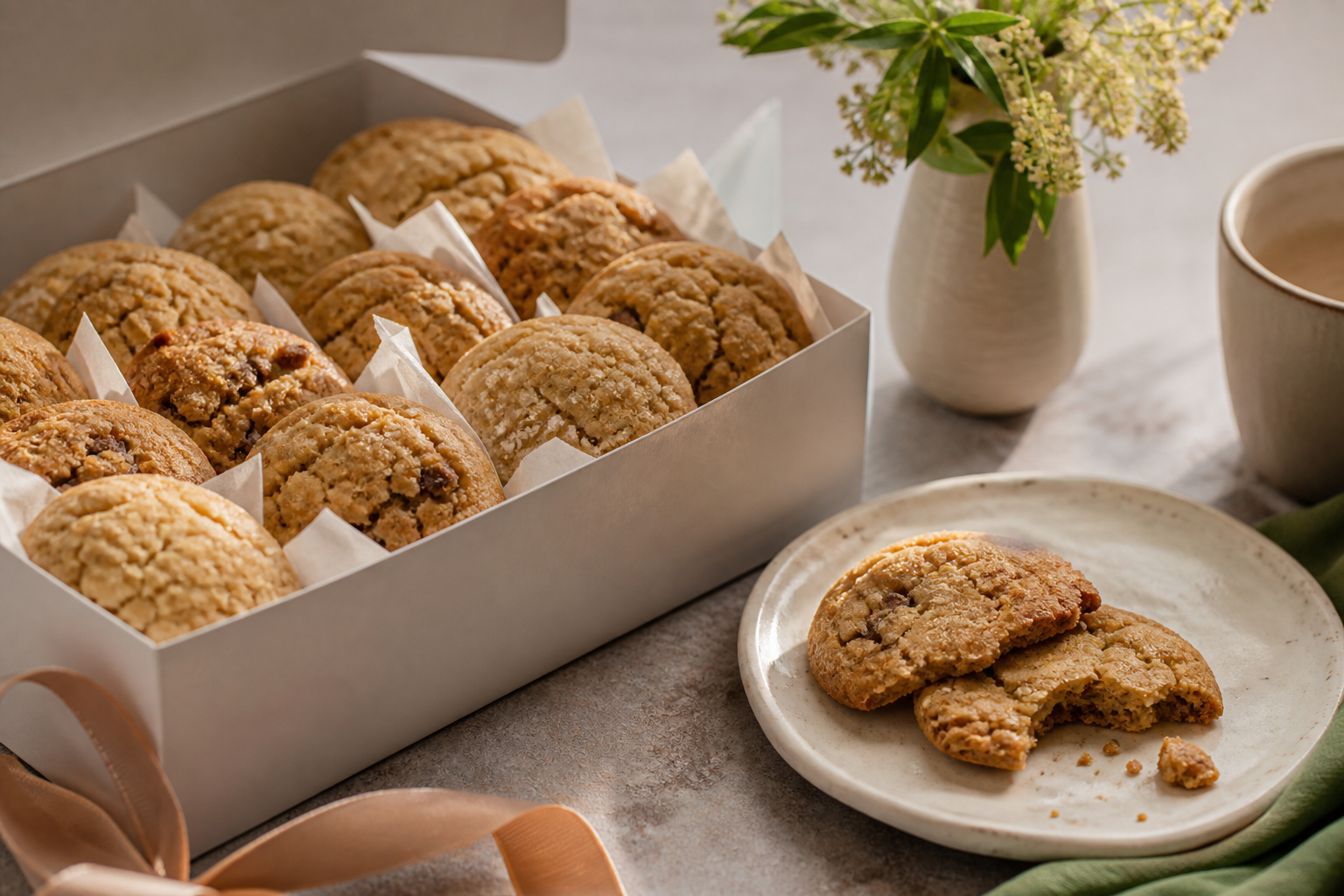 Galletas con caja de