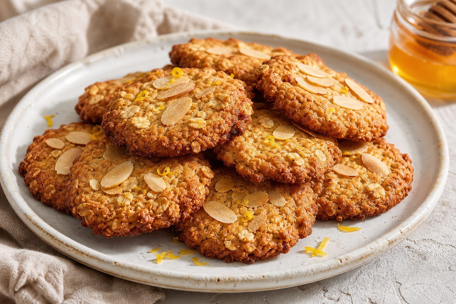 Galletas recetas del campo con miel y almendra