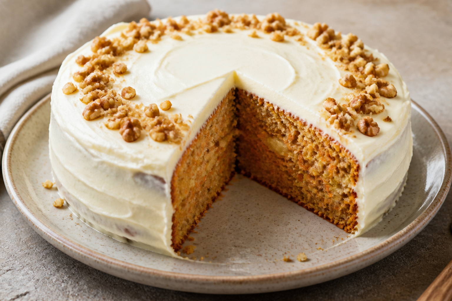 pastel de zanahoria con piña