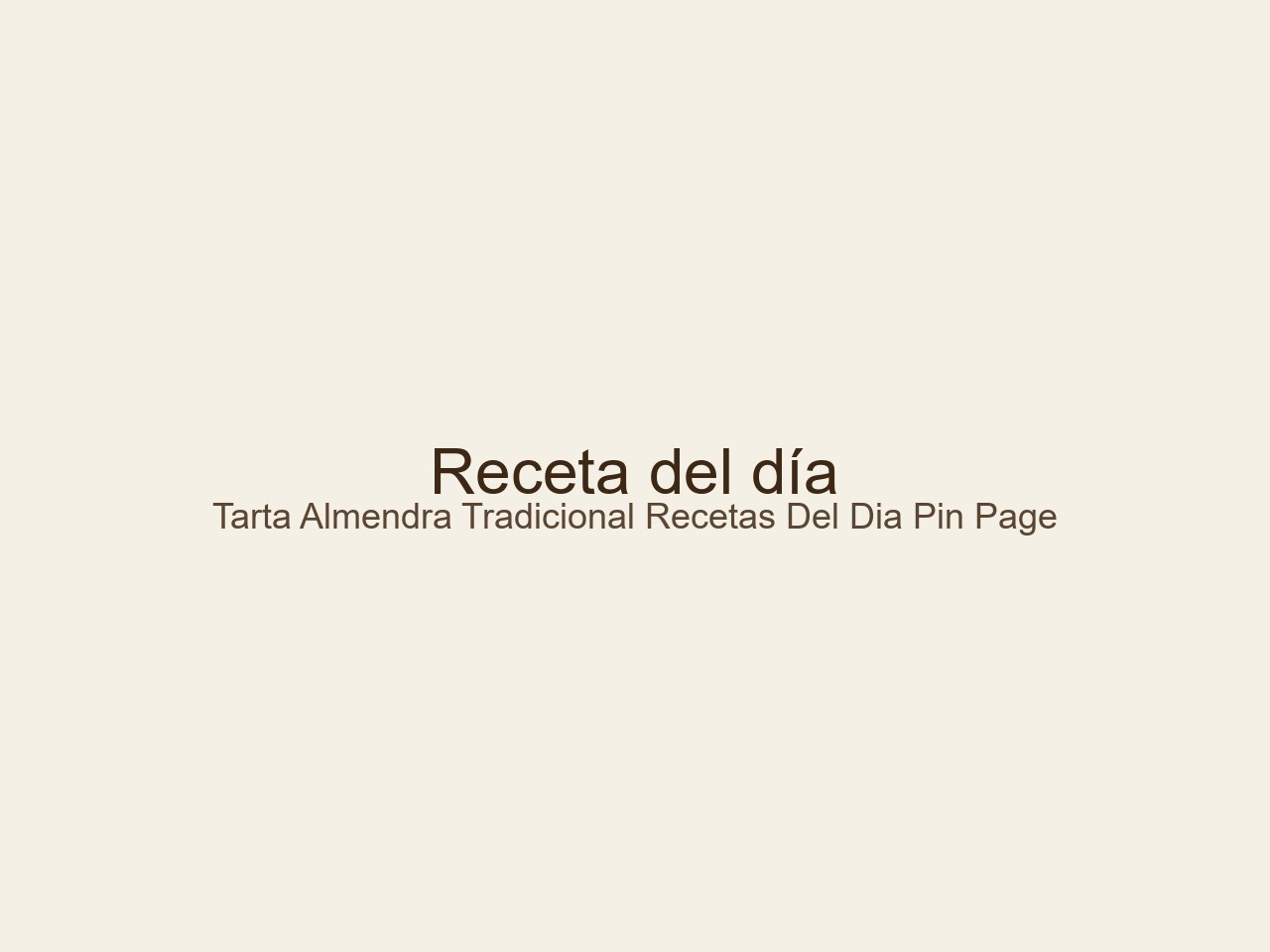Recetas del Día pin page