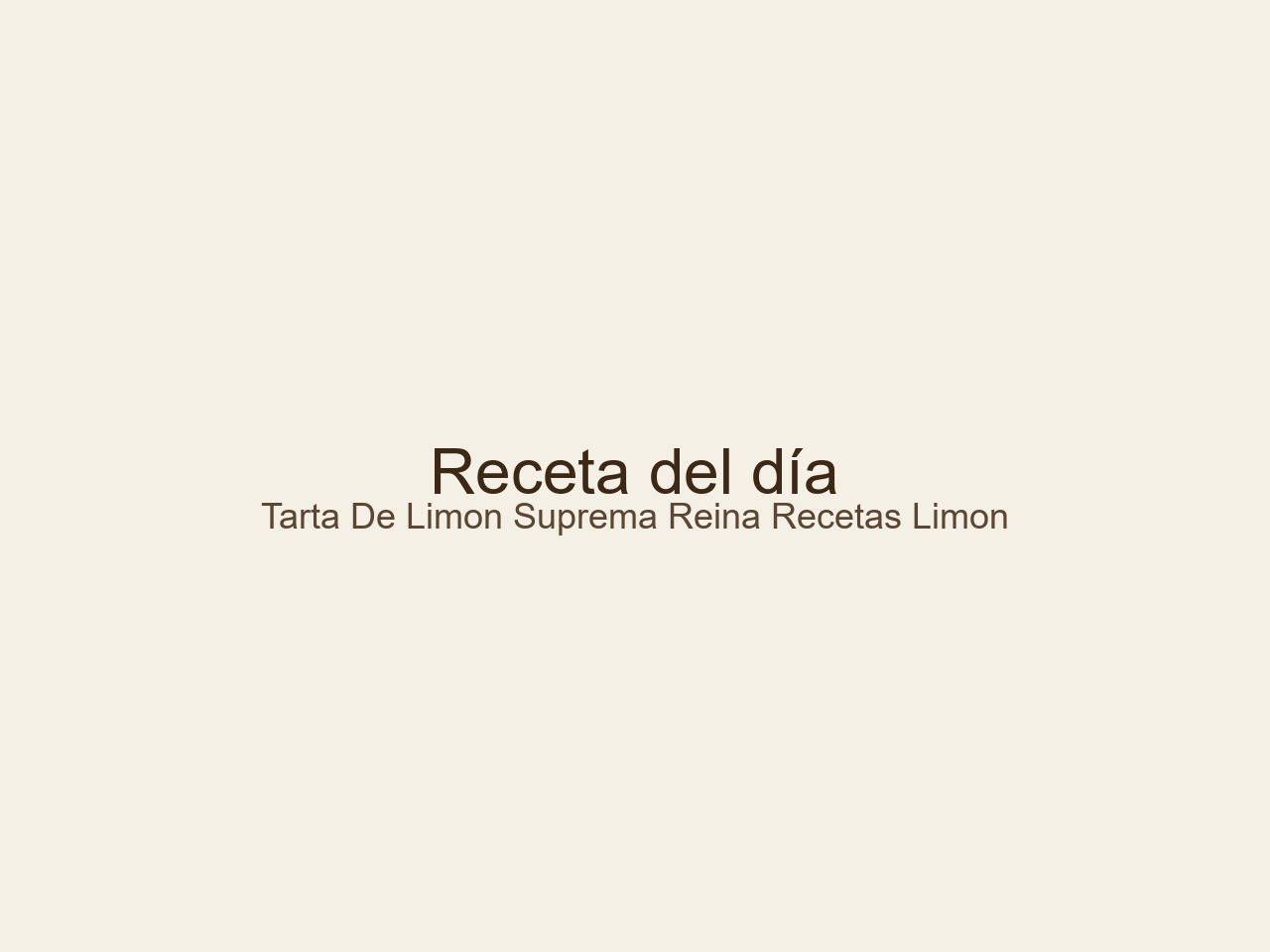 Recetas con limón