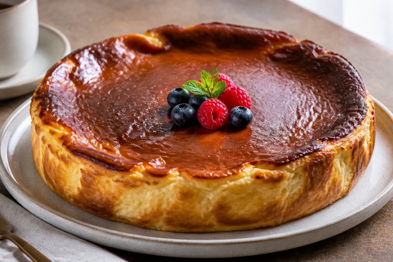 tarta de queso al horno