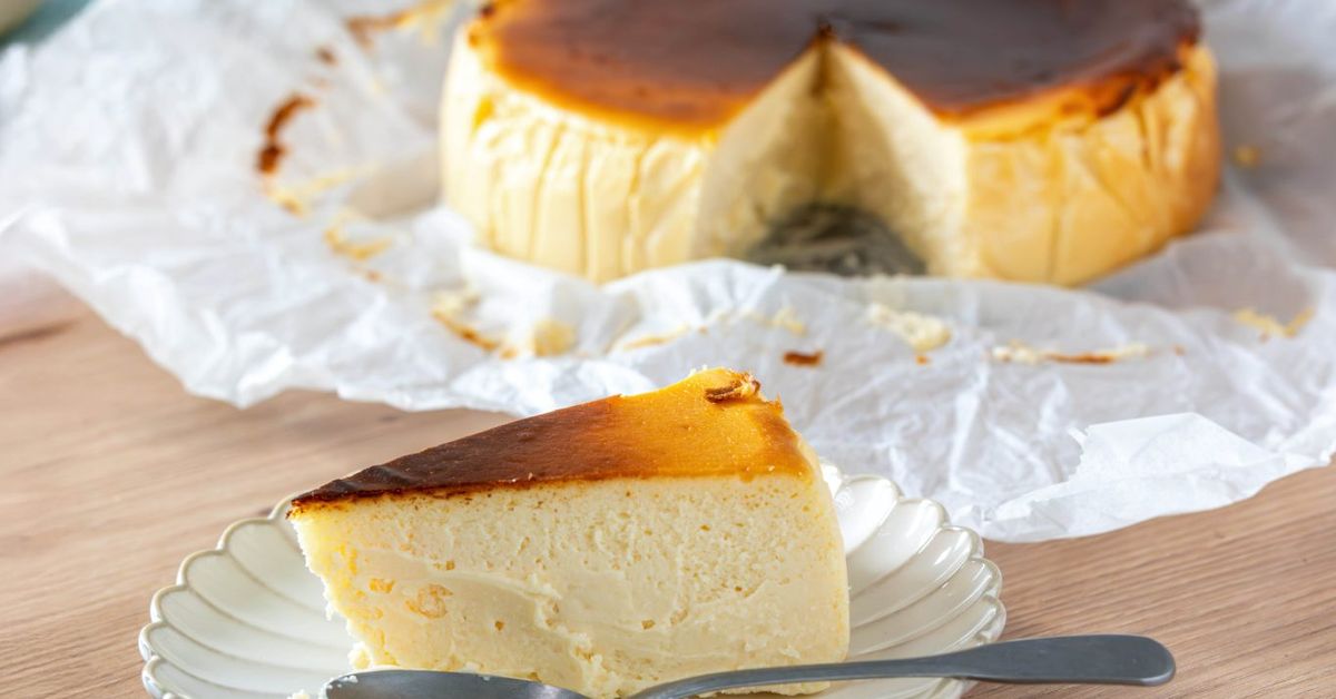 tarta de queso en freidora de aire